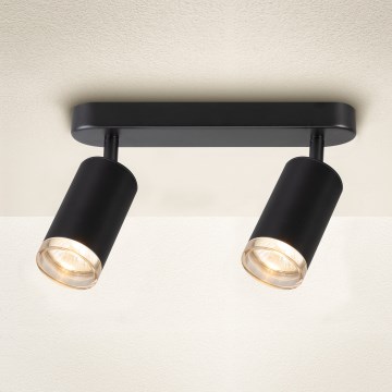 Brilagi - Kohtvalgusti vannituppa SELE 2xGU10/30W/230V IP44 must