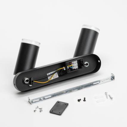 Brilagi - Kohtvalgusti vannituppa SELE 2xGU10/30W/230V IP44 must