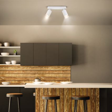 Brilagi - Kohtvalgusti vannituppa SELE 2xGU10/30W/230V IP44 valge