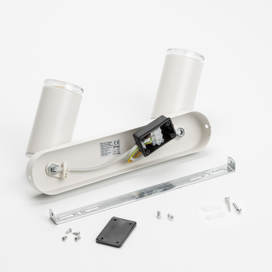 Brilagi - Kohtvalgusti vannituppa SELE 2xGU10/30W/230V IP44 valge