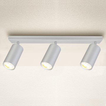Brilagi - Kohtvalgusti vannituppa SELE 3xGU10/30W/230V IP44 hõbedane