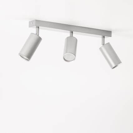Brilagi - Kohtvalgusti vannituppa SELE 3xGU10/30W/230V IP44 hõbedane