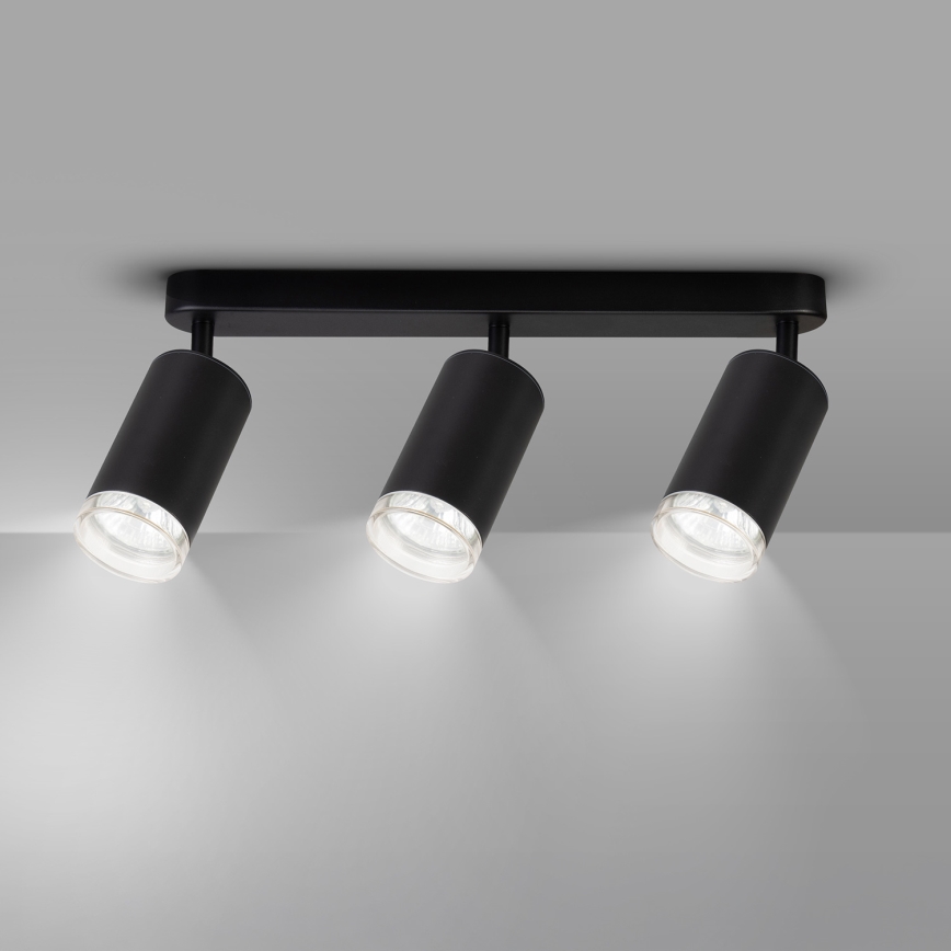 Brilagi - Kohtvalgusti vannituppa SELE 3xGU10/30W/230V IP44 must