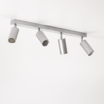 Brilagi - Kohtvalgusti vannituppa SELE 4xGU10/30W/230V IP44 hõbedane