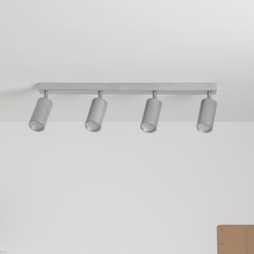 Brilagi - Kohtvalgusti vannituppa SELE 4xGU10/30W/230V IP44 hõbedane