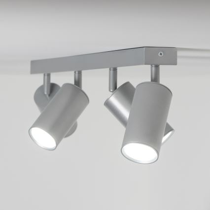 Brilagi - Kohtvalgusti vannituppa SELE 4xGU10/30W/230V IP44 hõbedane