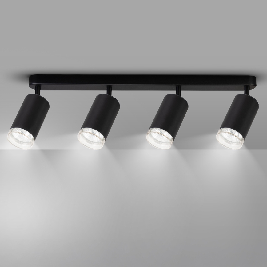 Brilagi - Kohtvalgusti vannituppa SELE 4xGU10/30W/230V IP44 must