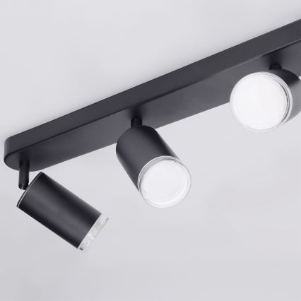 Brilagi - Kohtvalgusti vannituppa SELE 4xGU10/30W/230V IP44 must