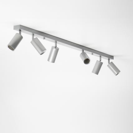 Brilagi - Kohtvalgusti vannituppa SELE 6xGU10/30W/230V IP44 hõbedane