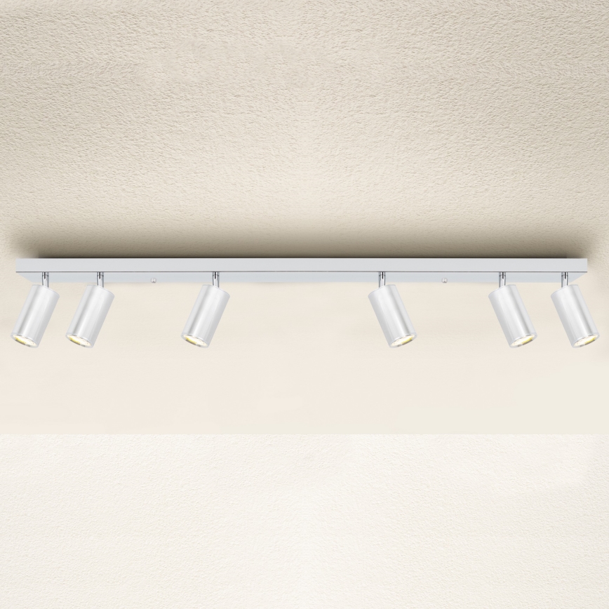 Brilagi - Kohtvalgusti vannituppa SELE 6xGU10/30W/230V IP44 läikiv kroom
