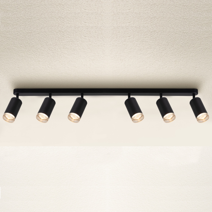 Brilagi - Kohtvalgusti vannituppa SELE 6xGU10/30W/230V IP44 must