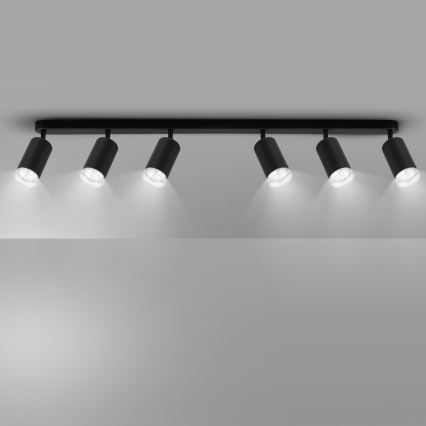 Brilagi - Kohtvalgusti vannituppa SELE 6xGU10/30W/230V IP44 must