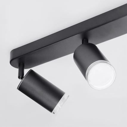 Brilagi - Kohtvalgusti vannituppa SELE 6xGU10/30W/230V IP44 must
