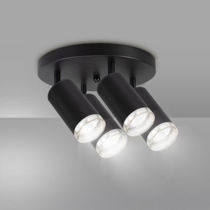 Brilagi - Kohtvalgusti vannituppa SELE AQUA 4xGU10/30W/230V IP44 must