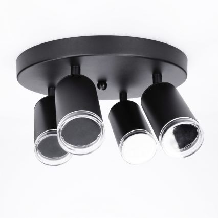 Brilagi - Kohtvalgusti vannituppa SELE AQUA 4xGU10/30W/230V IP44 must