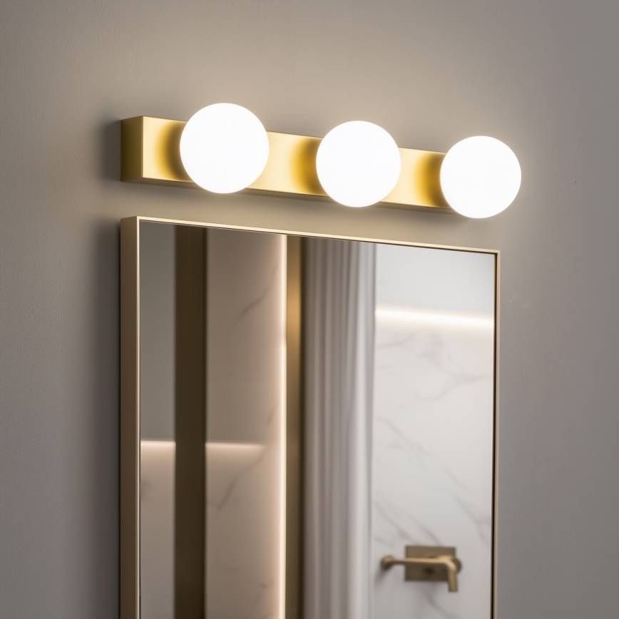 BRILAGI - Komplekt 2x LED vannitoa seinavalgusti HOLLYWOOD 3xLED/3W/230V 39 cm IP44 kuldne
