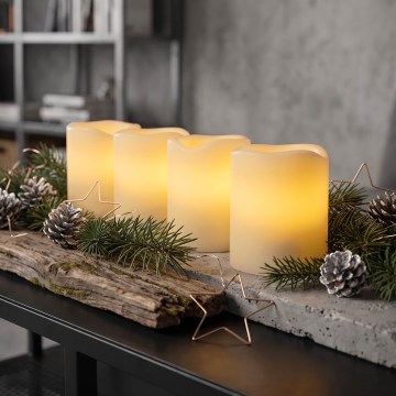 BRILAGI - KOMPLEKT 4x LED-küünlaid LED/1xCR2032 kreemjad