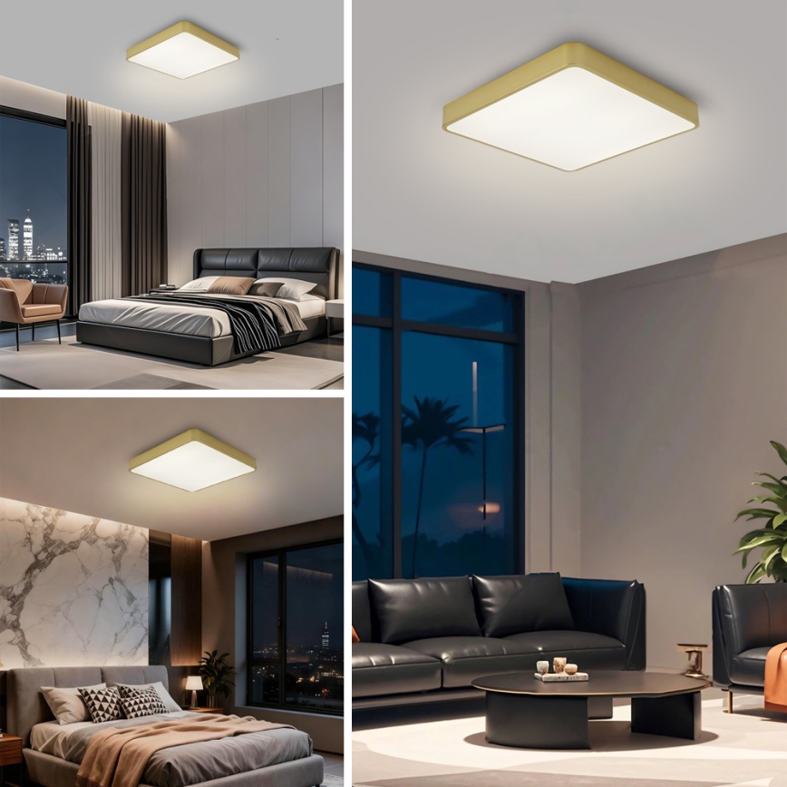 Brilagi - kuldne LED-laevalgusti POOL LED/48W/230V 3000/4000/6000K 50x50 cm