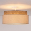 Brilagi - Lae külge kinnitatav lühter PADOVA 1xE27/60W/230V, Ø 40 cm, beež