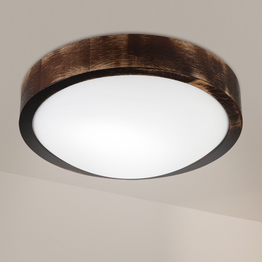 Brilagi - Laelamp CARVALHO SLIM SMOKEY 1xE27/60W/230V tamm, läbimõõt 27,5 cm