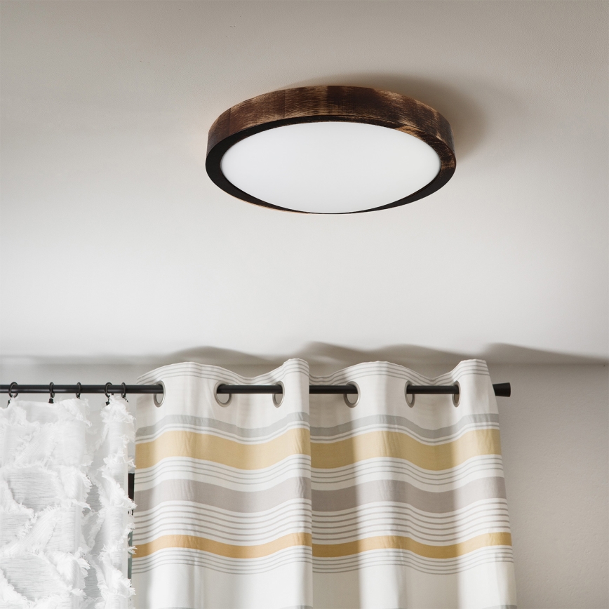 Brilagi - Laelamp CARVALHO SLIM SMOKEY 1xE27/60W/230V tamm, läbimõõt 27,5 cm