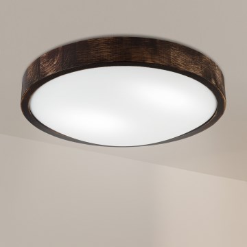Brilagi - laelamp CARVALHO SLIM SMOKEY 2xE27/60W/230V tamm, läbimõõt 37,5 cm