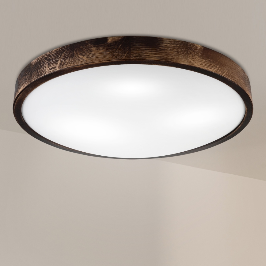 Brilagi - Laelamp CARVALHO SLIM SMOKEY 3xE27/60W/230V tamm, läbimõõt 47,5 cm