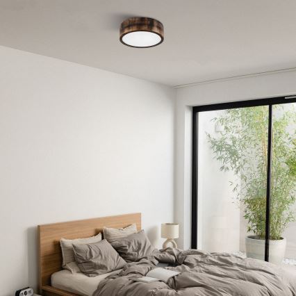 Brilagi - Laelamp CARVALHO SMOKEY 1xE27/60W/230V tamm Ø 27,5 cm