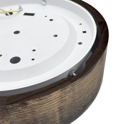 Brilagi - Laelamp CARVALHO SMOKEY 1xE27/60W/230V tamm Ø 27,5 cm