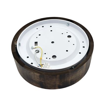 Brilagi - Laelamp CARVALHO SMOKEY 1xE27/60W/230V tamm Ø 27,5 cm