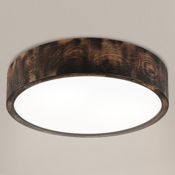 Brilagi - Laelamp CARVALHO SMOKEY 2xE27/60W/230V tamm, läbimõõt 37,5 cm