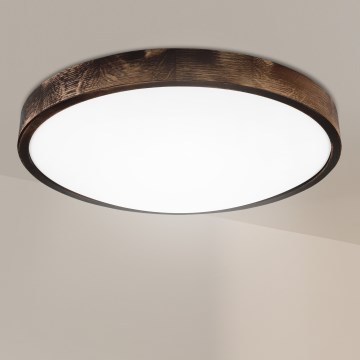 Brilagi - laelamp CARVALHO SMOKEY 3xE27/60W/230V, tamm, läbimõõt 47,5 cm