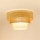 Brilagi - Laelamp CEDAR LUNETA 1xE27/15W/230V läbimõõt 45 cm rotang/pruun/kreemjas