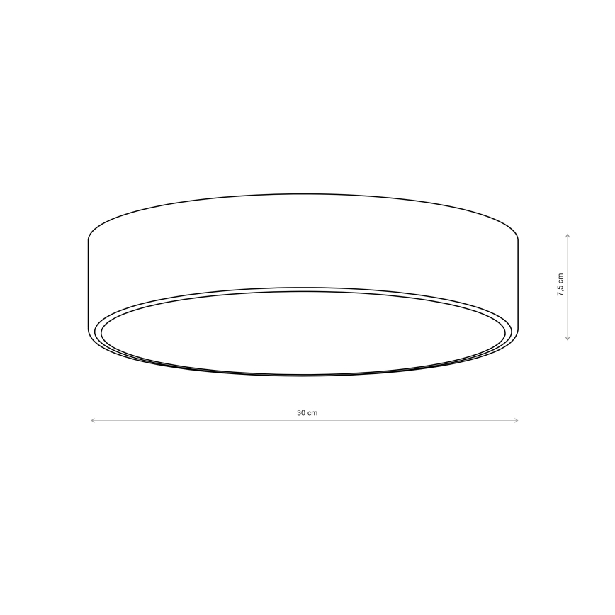 Brilagi - Laelamp CLARE, 2xE27/40W/230V, läbimõõt 30 cm, khaki
