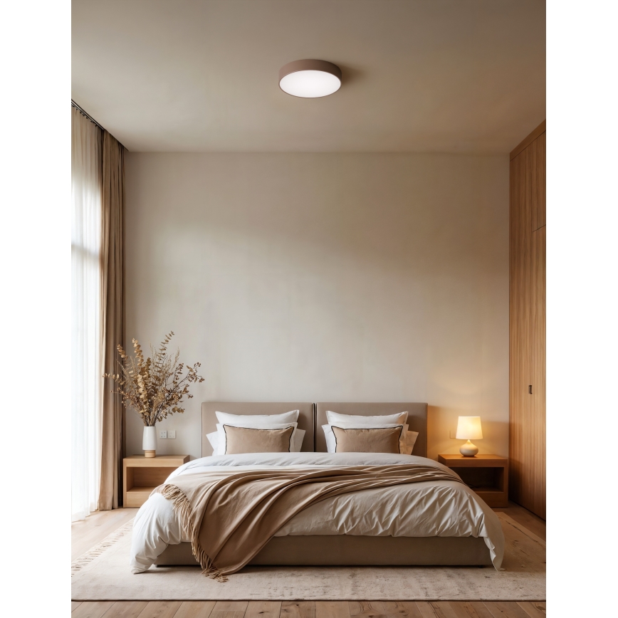 Brilagi - laelamp CLARE 2xE27/40W/230V, läbimõõt 30 cm, pruun