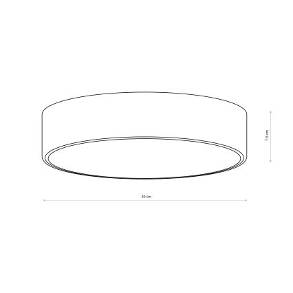 Brilagi - laelamp CLARE 2xE27/40W/230V, läbimõõt 30 cm, pruun