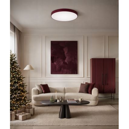 Brilagi - Laelamp CLARE 4xE27/24W/230V, läbimõõt 50 cm, bordoopunane