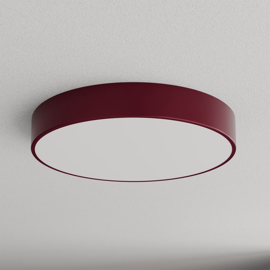 Brilagi - Laelamp CLARE 4xE27/24W/230V, läbimõõt 50 cm, bordoopunane