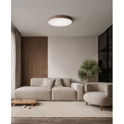 Brilagi - laelamp CLARE 4xE27/24W/230V, läbimõõt 50 cm, pruun