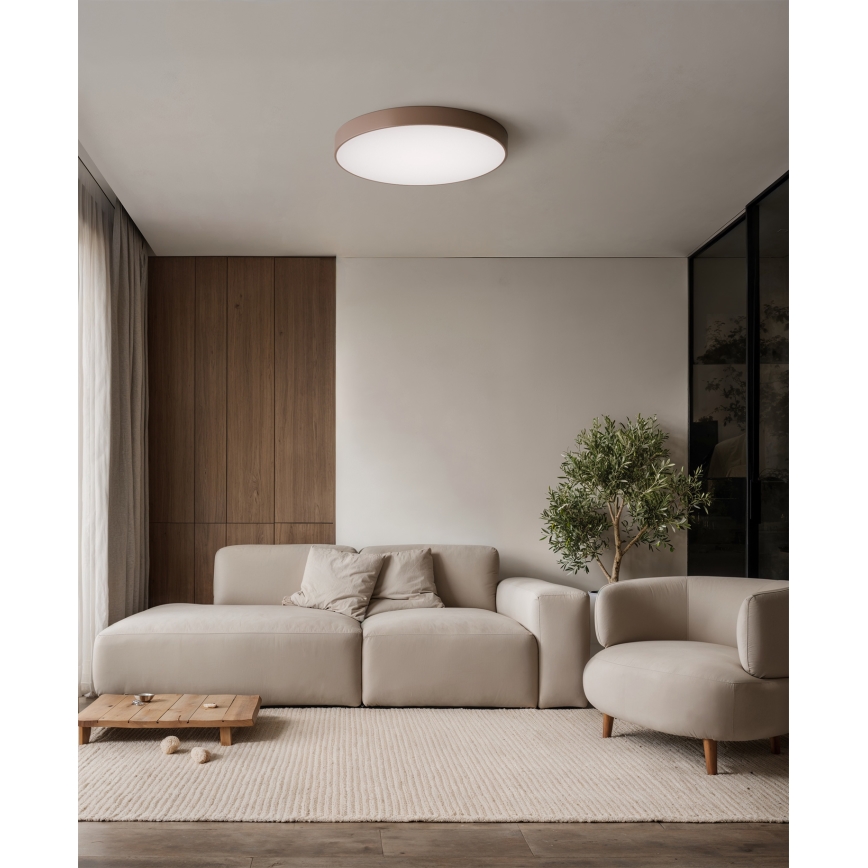 Brilagi - laelamp CLARE 4xE27/24W/230V, läbimõõt 50 cm, pruun