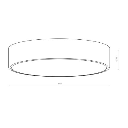 Brilagi - laelamp CLARE 4xE27/40W/230V, läbimõõt 50 cm, pruun
