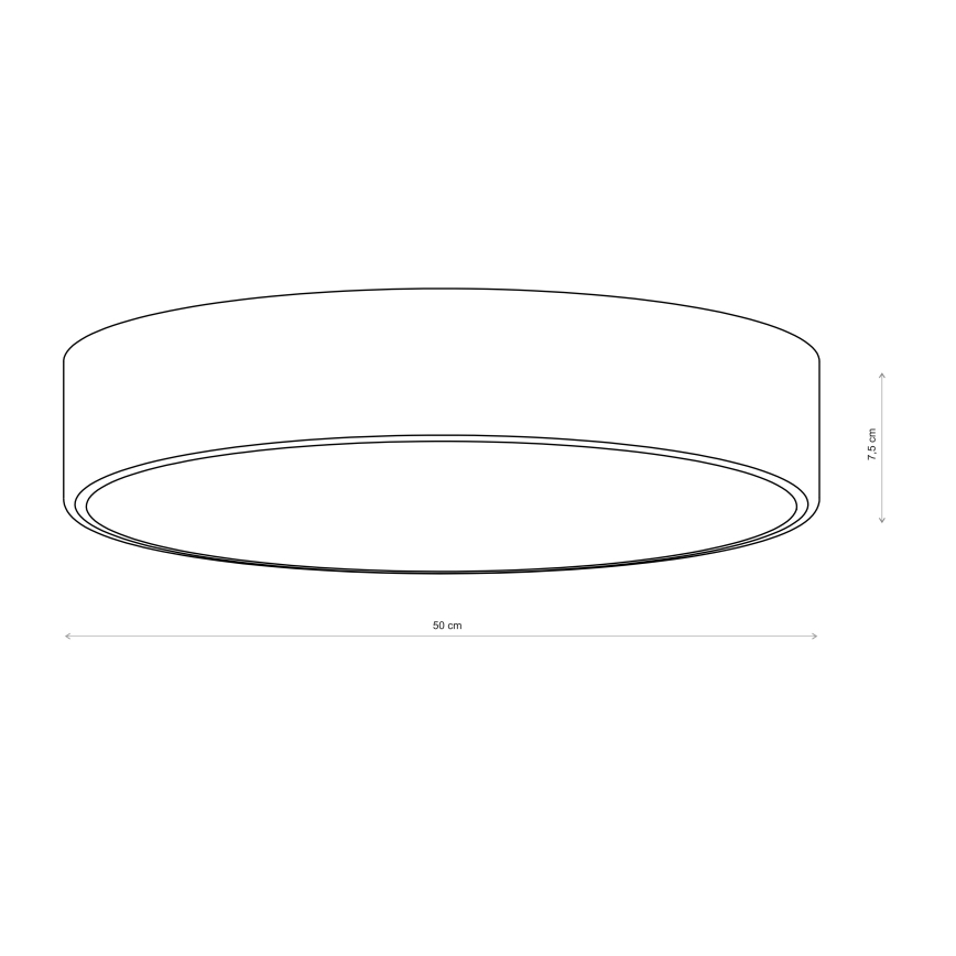 Brilagi - laelamp CLARE 4xE27/40W/230V, läbimõõt 50 cm, pruun