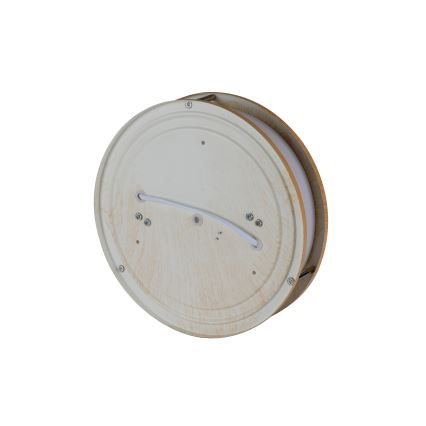 Brilagi - laelamp ELARO 2xE27/40W/230V Ø 26 cm puidutooniga