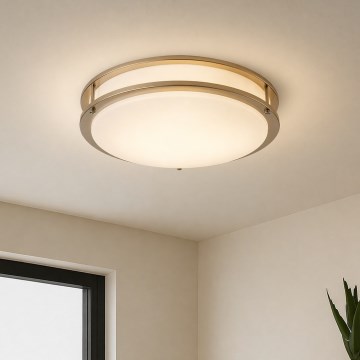 Brilagi - laelamp ELARO 4xE27/40W/230V läbimõõt 41 cm kuldne