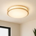 Brilagi - laelamp ELARO 4xE27/40W/230V Ø 41 cm puiduefektiga