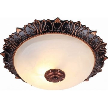 Brilagi - laelamp FRESCO 2xE27/40W/230V, läbimõõt 30 cm, pronksviimistlus