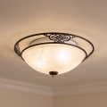 BRILAGI - laelamp FRESCO 2xE27/40W/230V, läbimõõt 43 cm, pruun