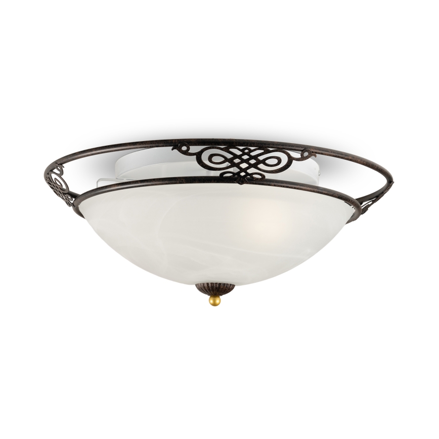 BRILAGI - laelamp FRESCO 2xE27/40W/230V, läbimõõt 43 cm, pruun