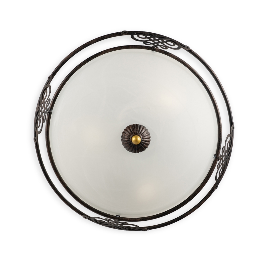 BRILAGI - laelamp FRESCO 2xE27/40W/230V, läbimõõt 43 cm, pruun