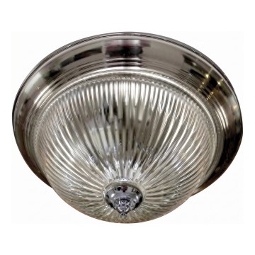 Brilagi - Laelamp FRESCO 2xE27/40W/230V Ø 28 cm läikiv kroom